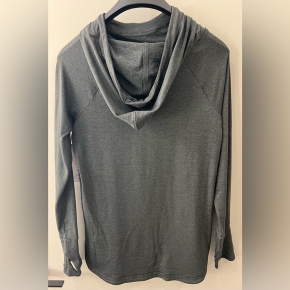 NWT Athleta Uptempo Hoodie Sweatshirt Charcoal Grey Size Small - Picture 2 of 9